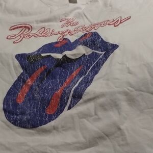 H&M The Rolling Stones Tee with Red and Blue Graphic